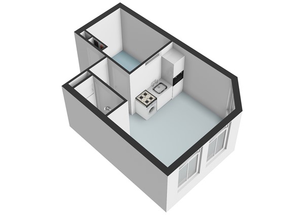 Floor plan - Potgieterstraat 73-3V, 1053 XV Amsterdam 